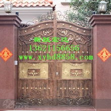 北京铁艺大门 北京铁艺,铁艺大门,铁艺围栏,铁艺护窗 设计展示 北京新跃宏达专业卷帘门窗厂