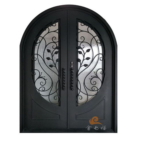 金七福定制铁艺双开门